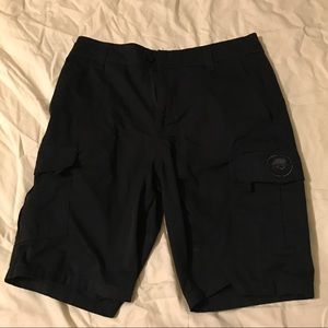 Metal mulisha black cargo shorts, size 31